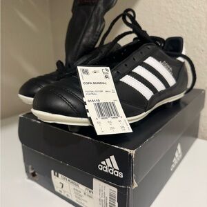 Adidas Copa Mundial Black and White Soccer Cleats